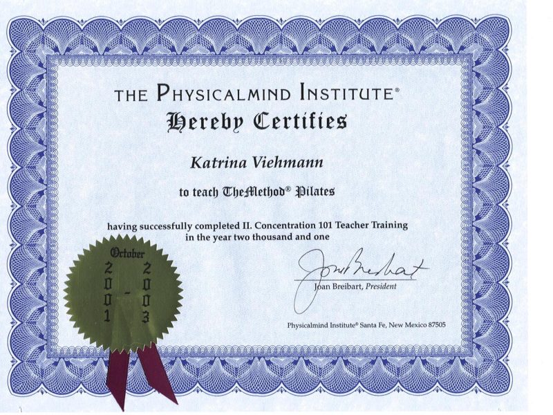 PMI certificate